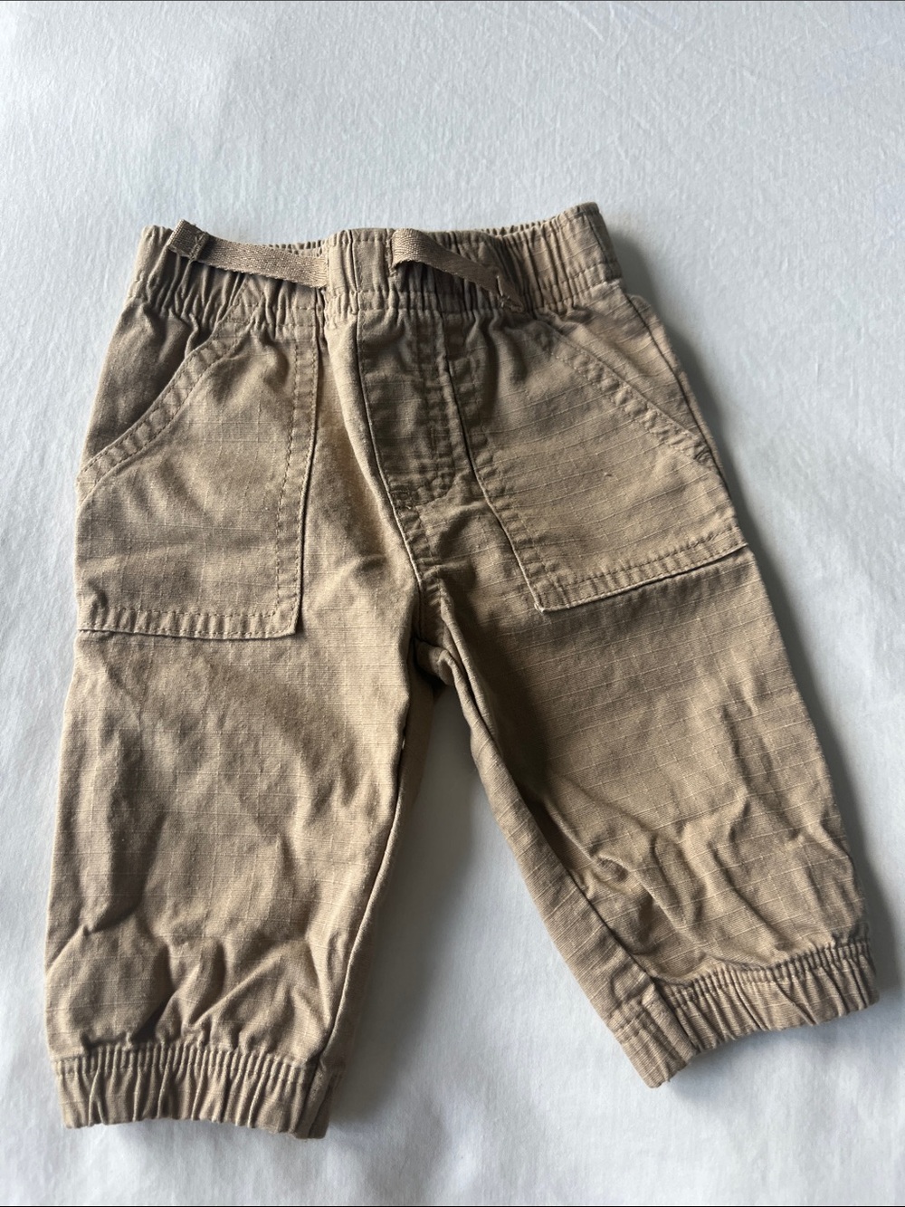 Garanimals Tan Elastic-Waist Cargo Pants